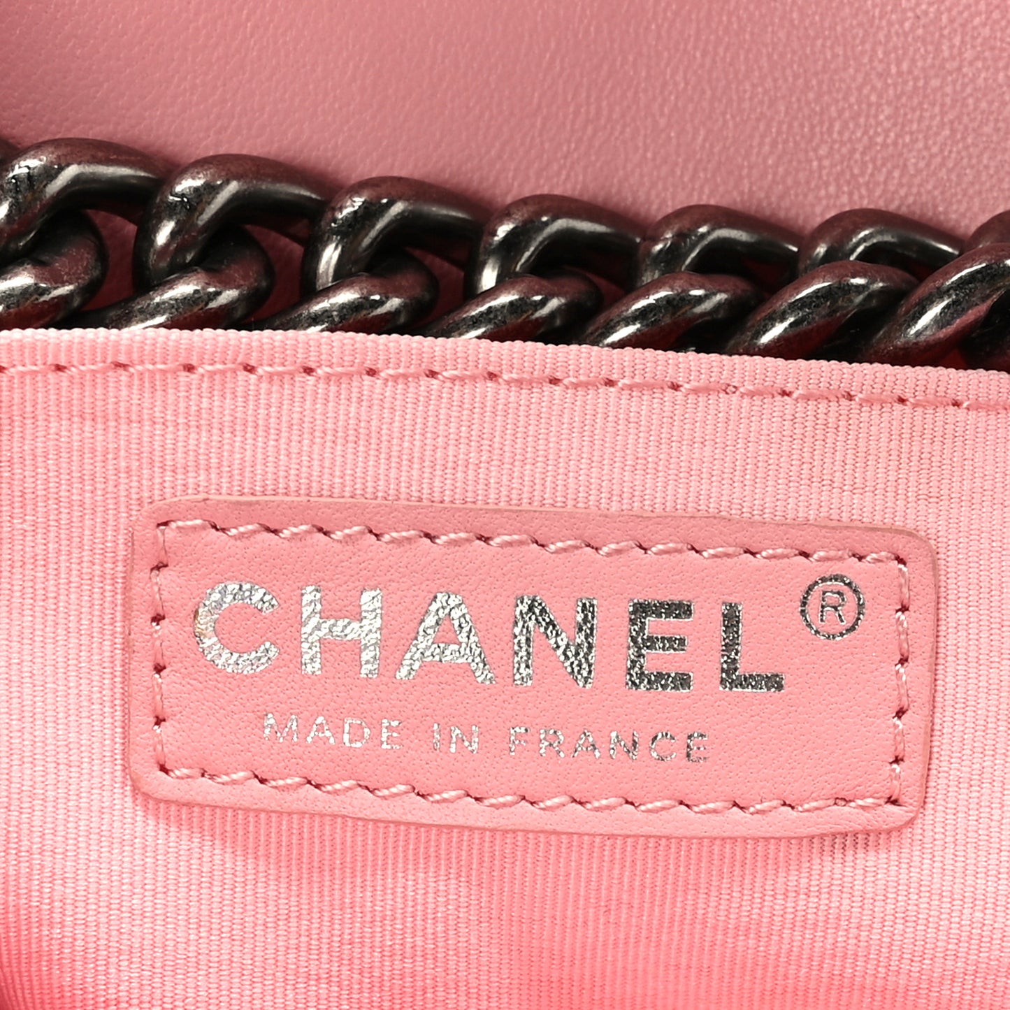 Lambskin Quilted Medium Boy Flap Light Pink
