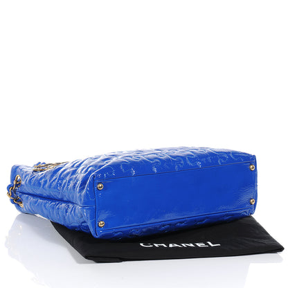 Chanel Patent Puzzle Tote Electric Blue 4 of 7