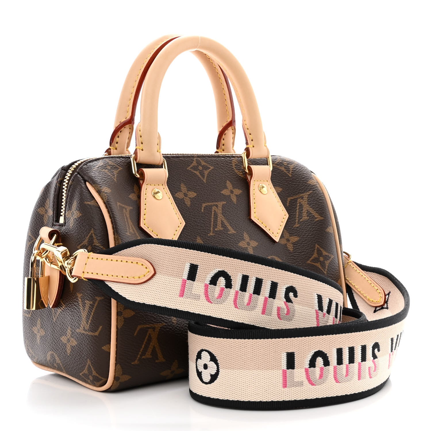 Louis Vuitton Monogram Speedy Bandouliere 20 Black 3 of 10