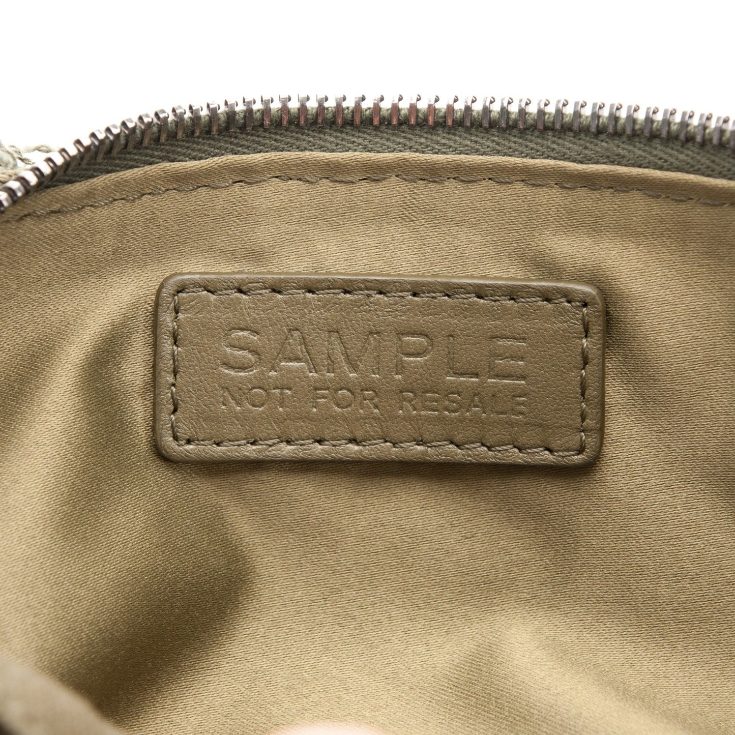 Canvas Lambskin Quilted Coco Cuba Charms Waist Bag Khaki