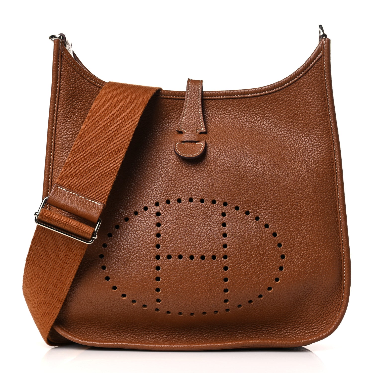 Hermes Taurillon Clemence Evelyne III PM Gold 1 of 10