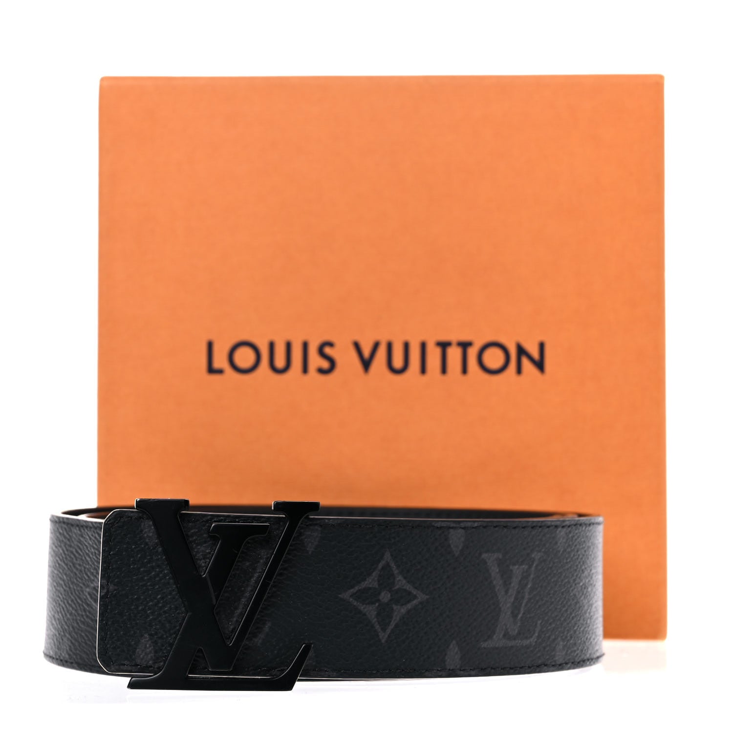 Louis Vuitton Monogram Eclipse Taigarama 40mm LV Initiales Reversible Belt 90 36 Black 12 of 12