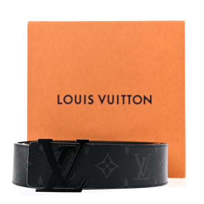 Louis Vuitton Monogram Eclipse Taigarama 40mm LV Initiales Reversible Belt 90 36 Black 12 of 12