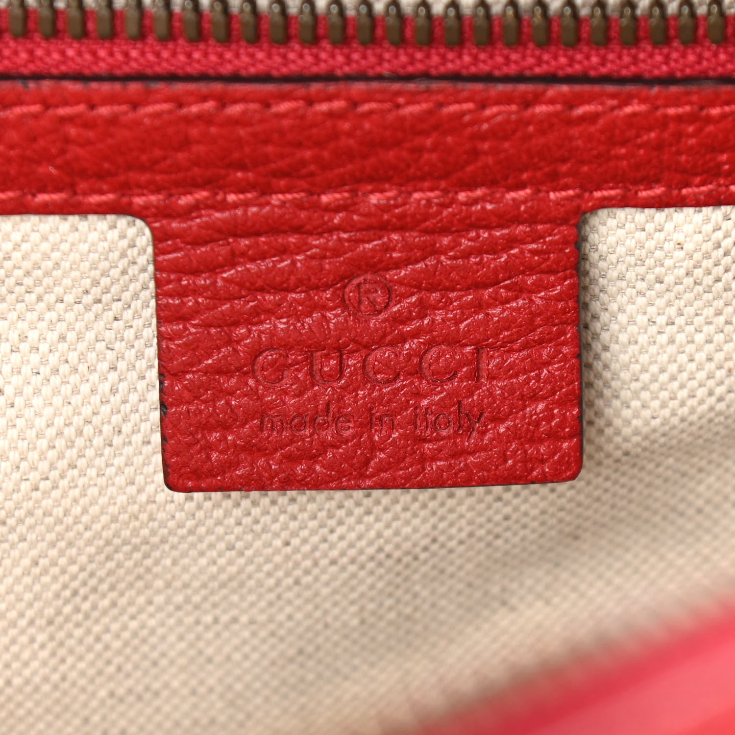 Gucci GG Supreme Monogram Web Bosco Patch Dome Backpack Beige Malva Hibiscus Red 6 of 10