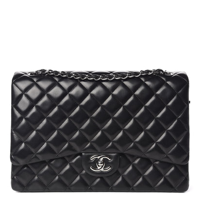 Chanel Lambskin Quilted Maxi Double Flap Black 1 of 12