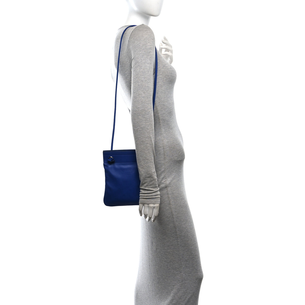 Milo Lambskin Swift Mini Aline Bleu Electrique