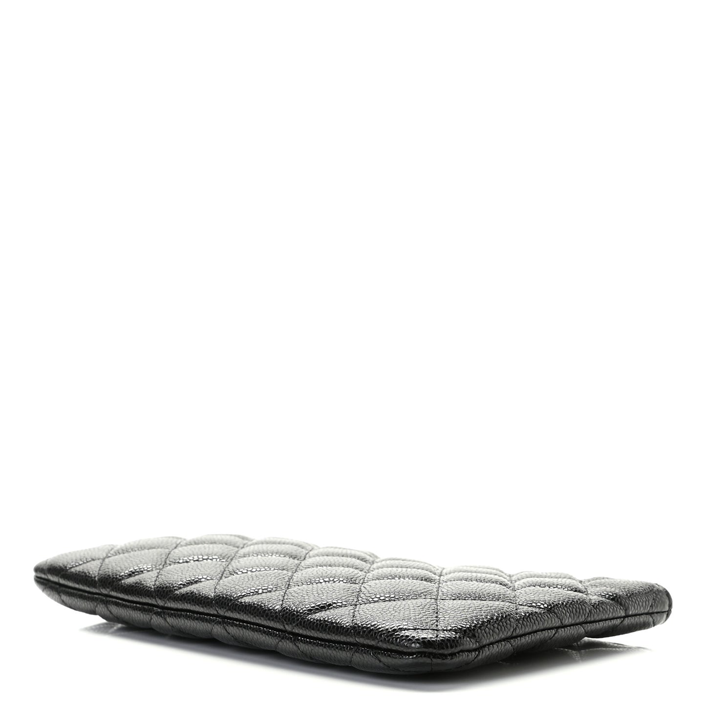 Caviar Quilted Cosmetic Case Black