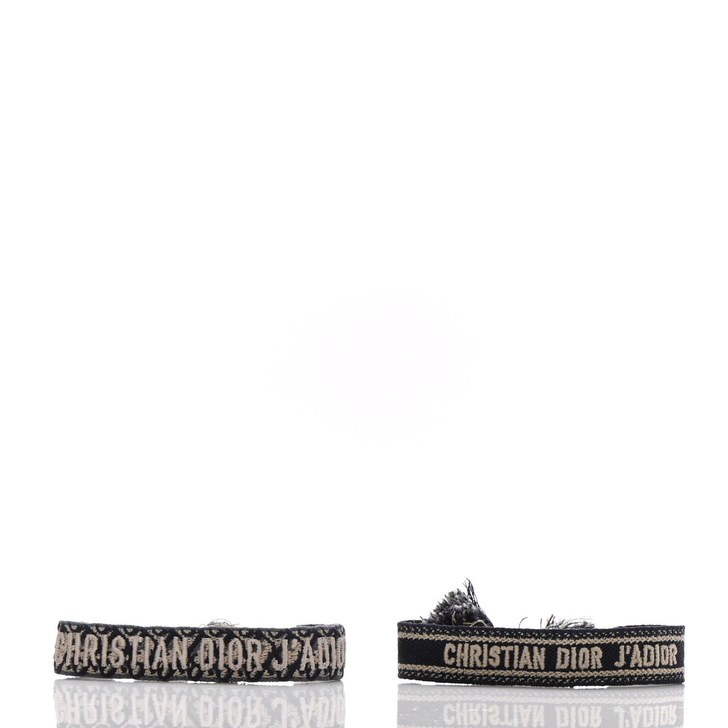 Christian Dior Woven Cotton J'Adior Friendship Bracelet Set Navy 4 of 4