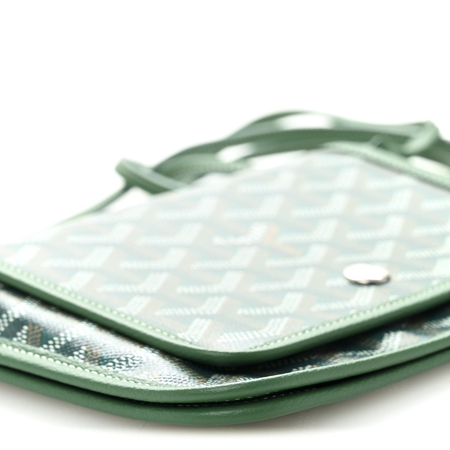 Goyard Goyardine Plumet Wallet Clutch Green 10 of 11