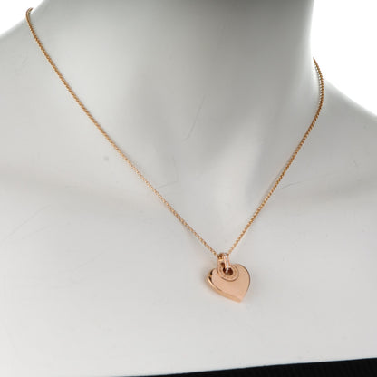 Bulgari 18K Rose Gold Diamond BVLGARI BVLGARI Cuore Pendant Necklace 2 of 4