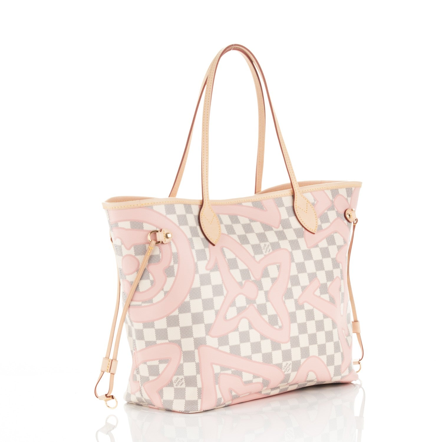 Louis Vuitton Damier Azur Tahitienne Neverfull MM 3 of 8