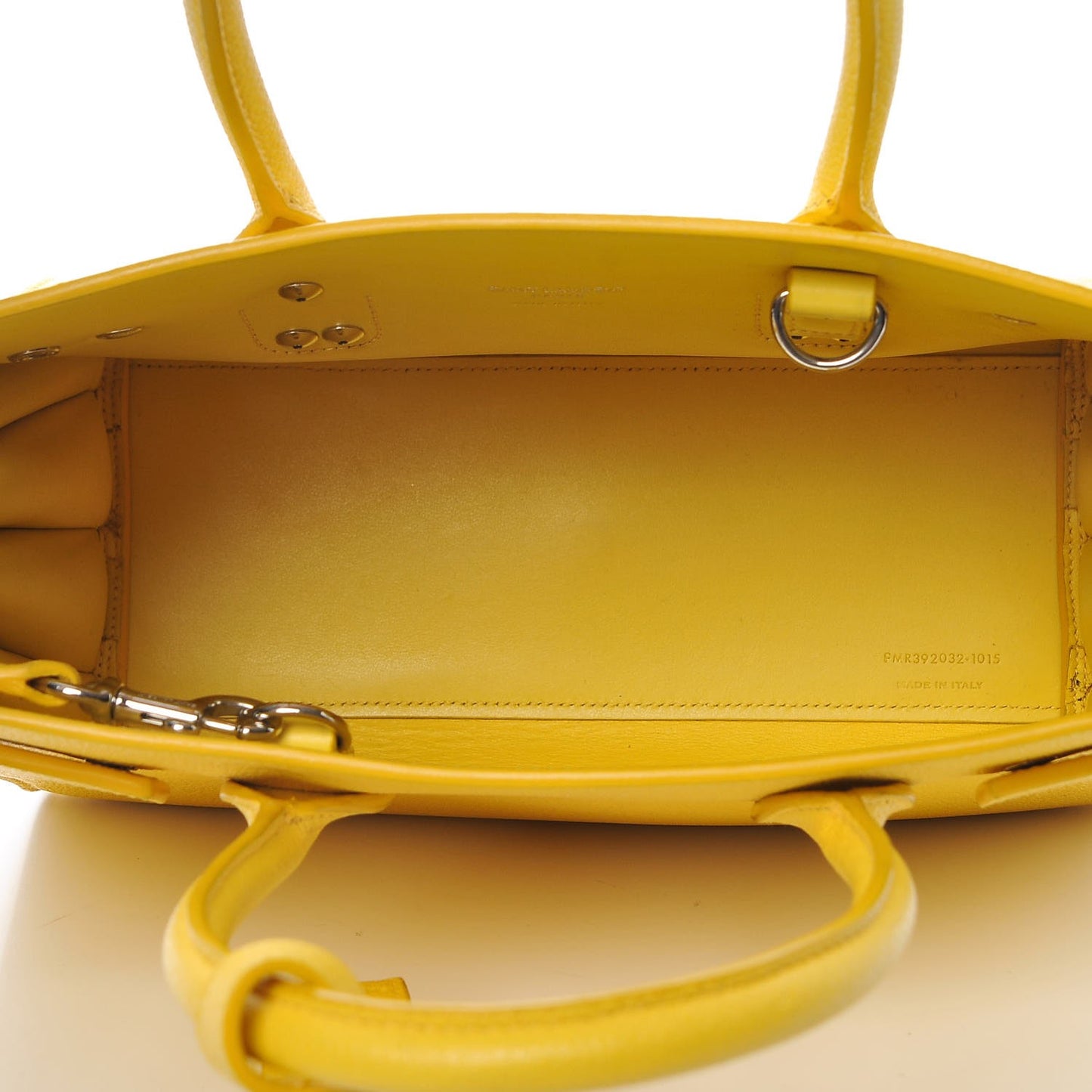 Grained Calfskin Baby Sac De Jour Yellow