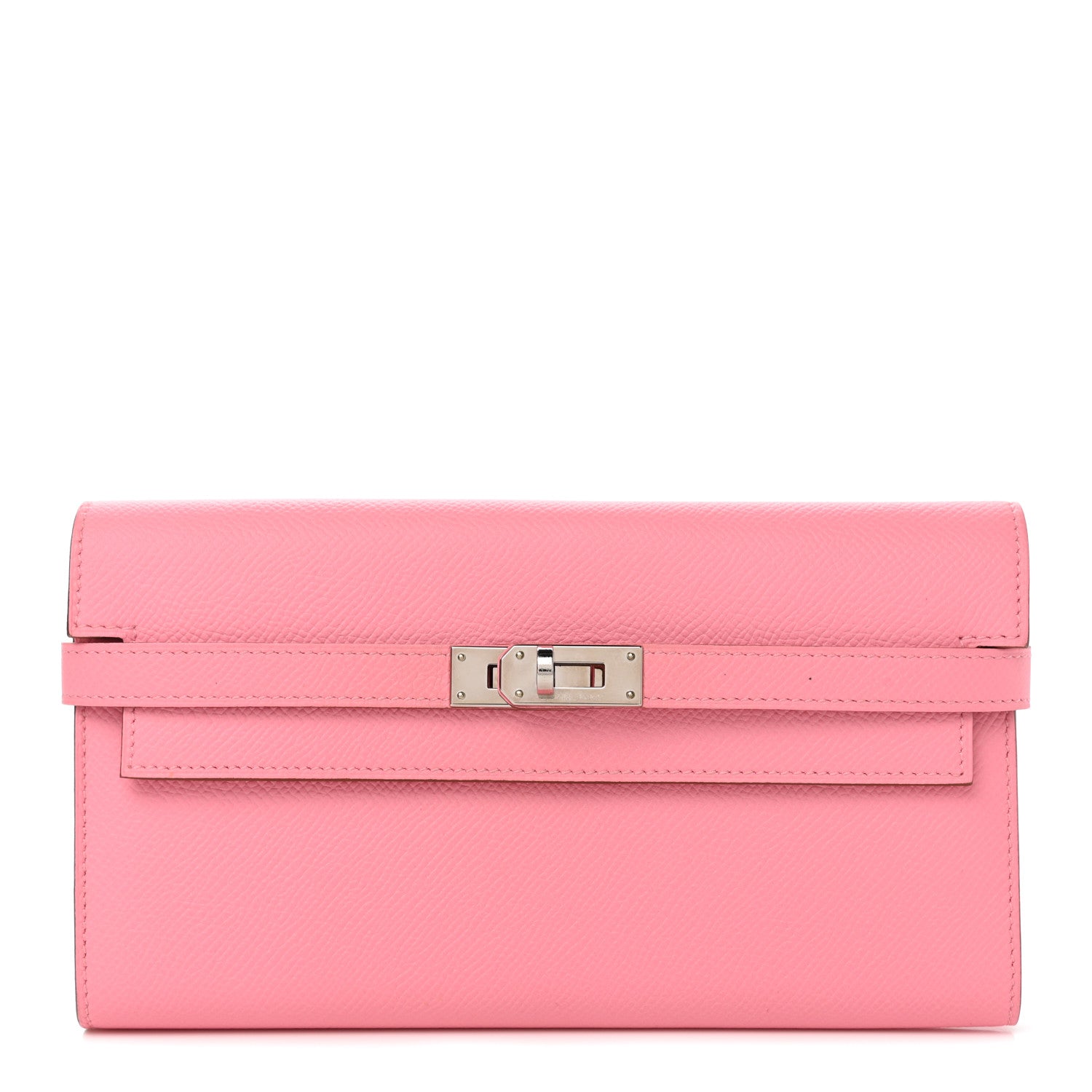 Hermes Epsom Kelly Longue Wallet Rose Confetti 1 of 9