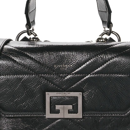 Givenchy Creased Patent Calfskin Small ID Flap Black 8 of 10