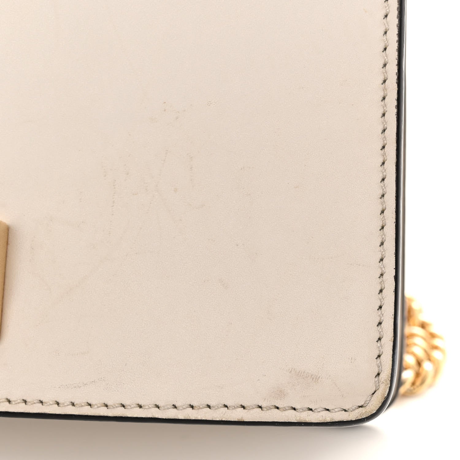 Gucci Calfskin Mini Sylvie Chain Shoulder Bag White 13 of 24
