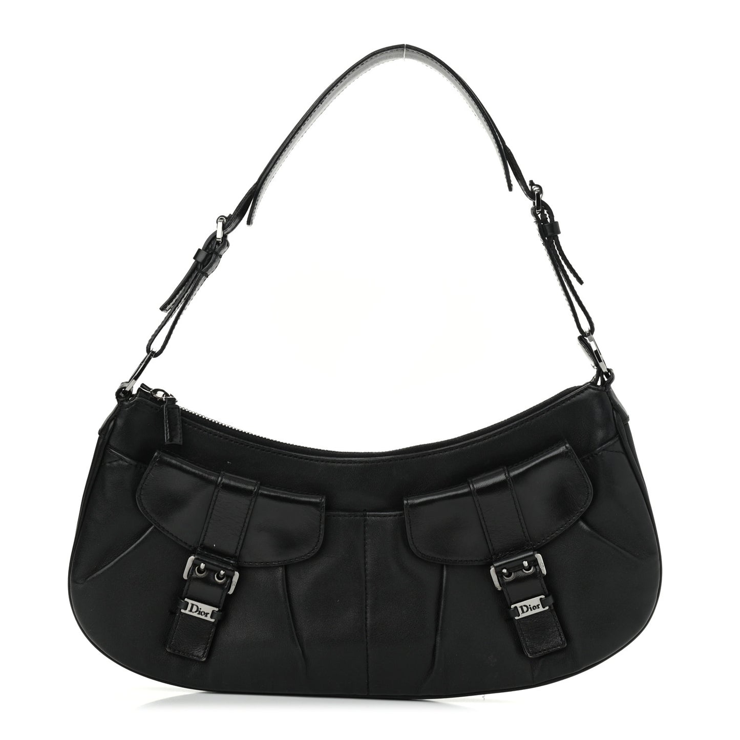 Calfskin Shoulder Bag Black