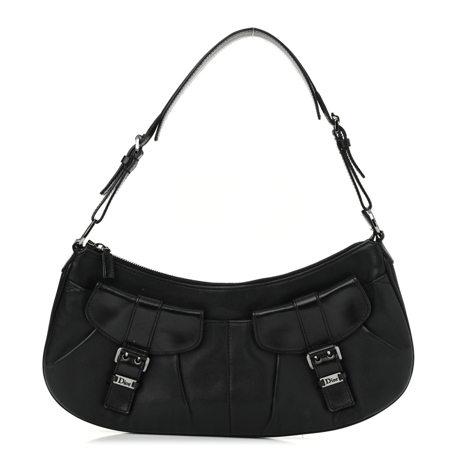 Christian Dior Calfskin Shoulder Bag Black 1 of 18