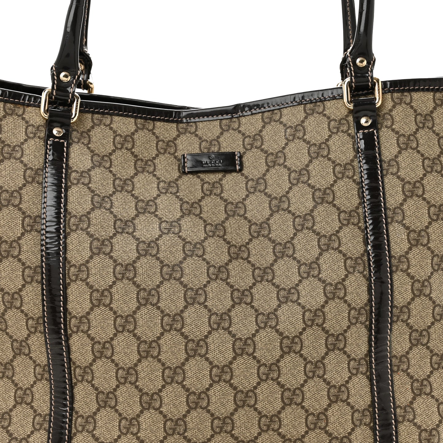 GG Plus Monogram Large Joy Tote Tote Dark Brown