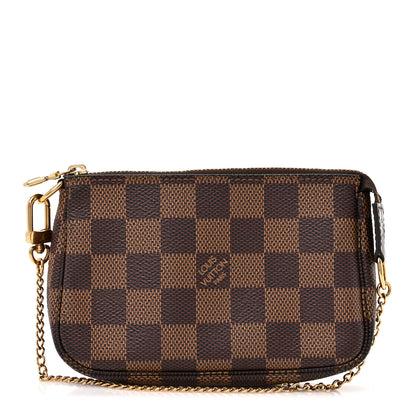 Louis Vuitton Damier Ebene Mini Pochette Accessories 1 of 11