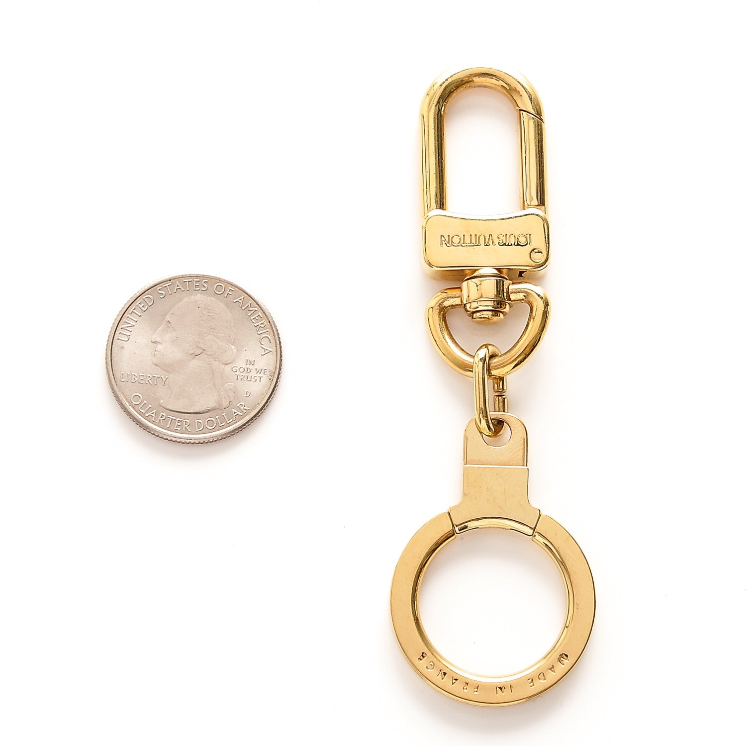 Louis Vuitton Pochette Extender Key Ring Gold 2 of 4