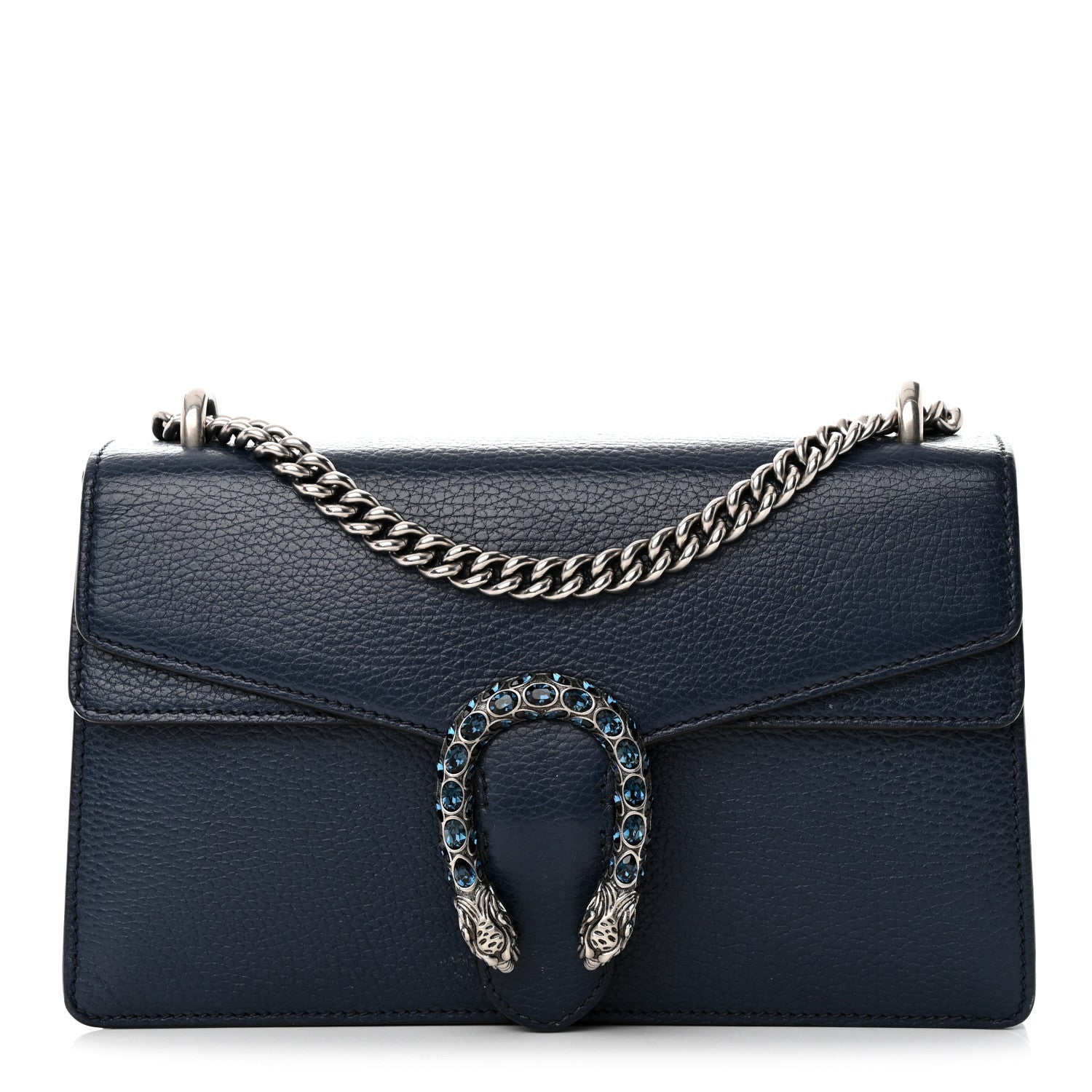 Gucci Dollar Calfskin Crystal Small Dionysus Shoulder Bag Blue Agata Montana Sapphire 1 of 19