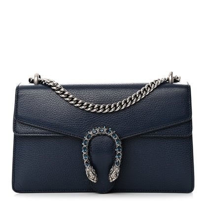 Gucci Dollar Calfskin Crystal Small Dionysus Shoulder Bag Blue Agata Montana Sapphire 1 of 19