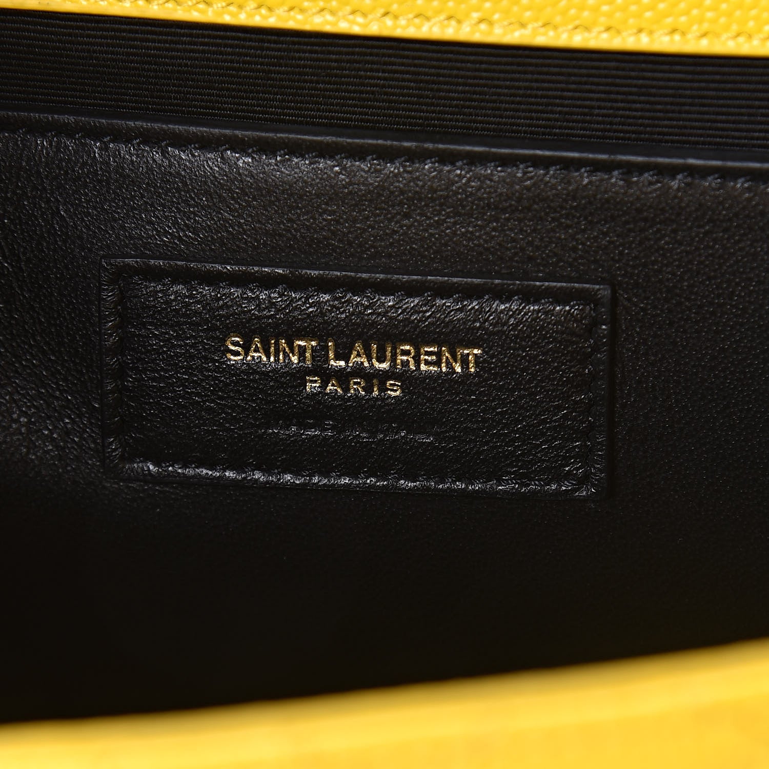 Saint Laurent Grain De Poudre Textured Mixed Matelasse Triquilt Medium Monogram Satchel Mimosa 6 of 10