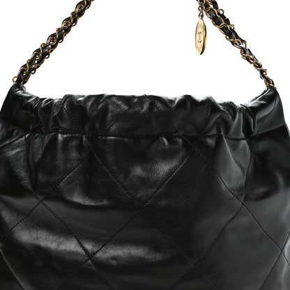 Chanel Shiny Calfskin Quilted Chanel 22 Black 8 of 10