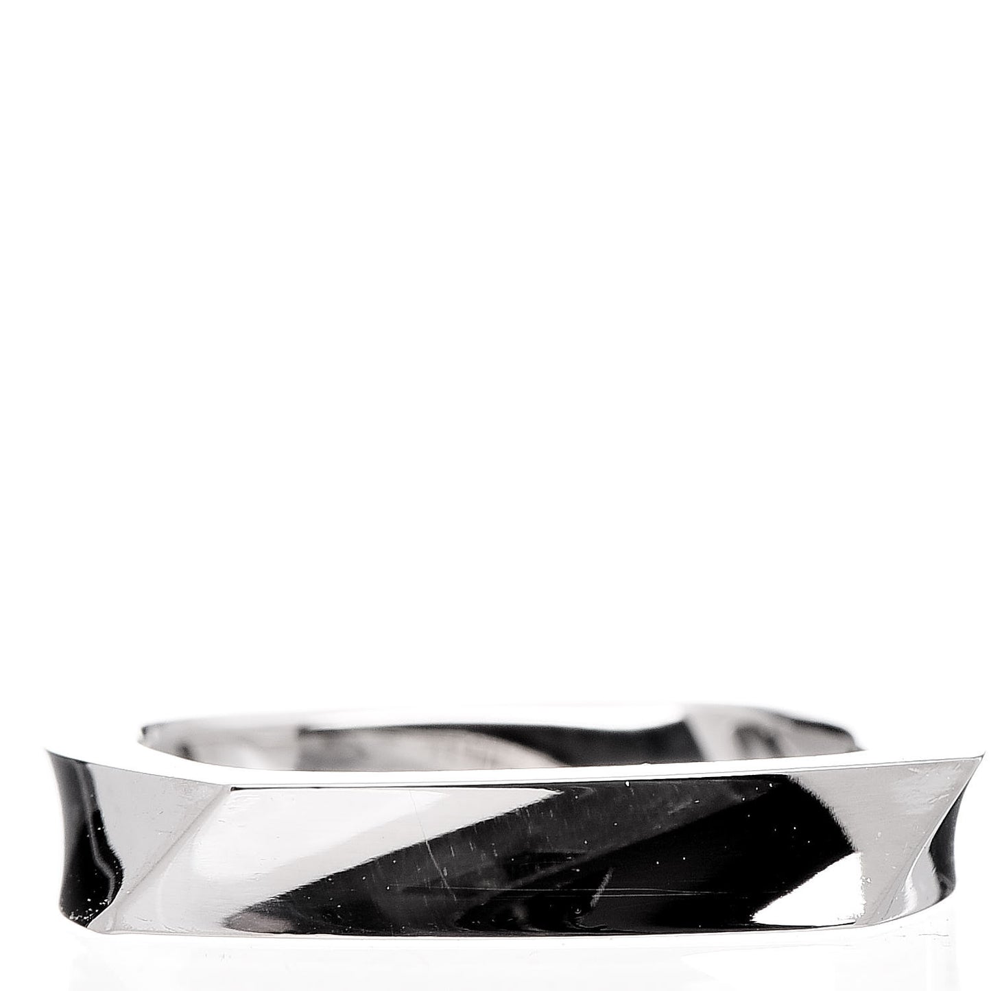 18K White Gold Diamond Frank Gehry Torque Ring 44 3