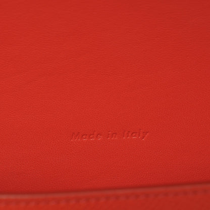Celine Grained Calfskin Compact Trotteur Poppy 6 of 8