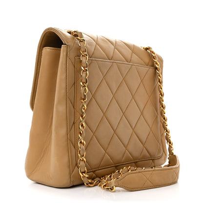 Chanel Lambskin Quilted Small Single Flap Beige 3 of 14