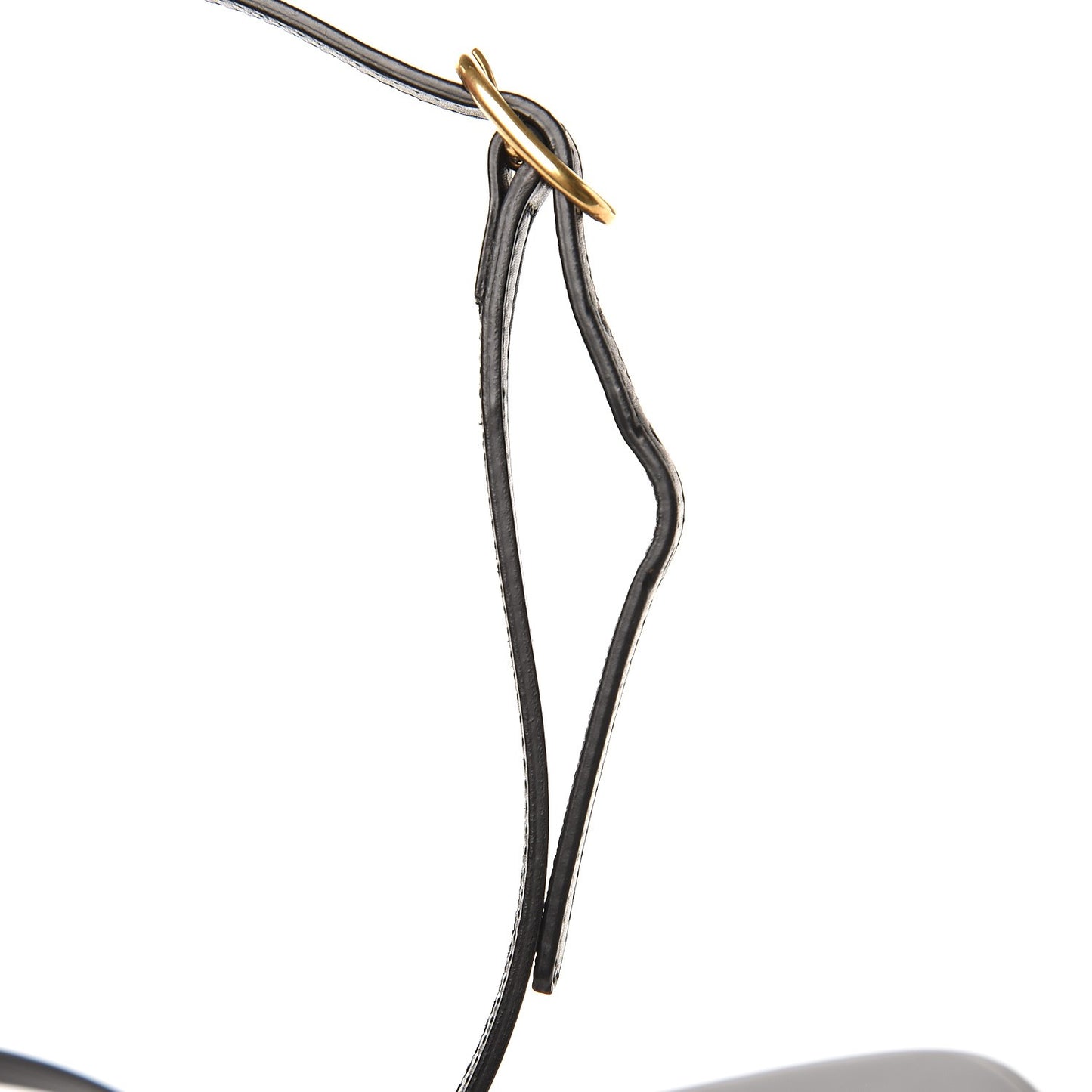 Calfskin Web Small Webby Bee Shoulder Bag Black
