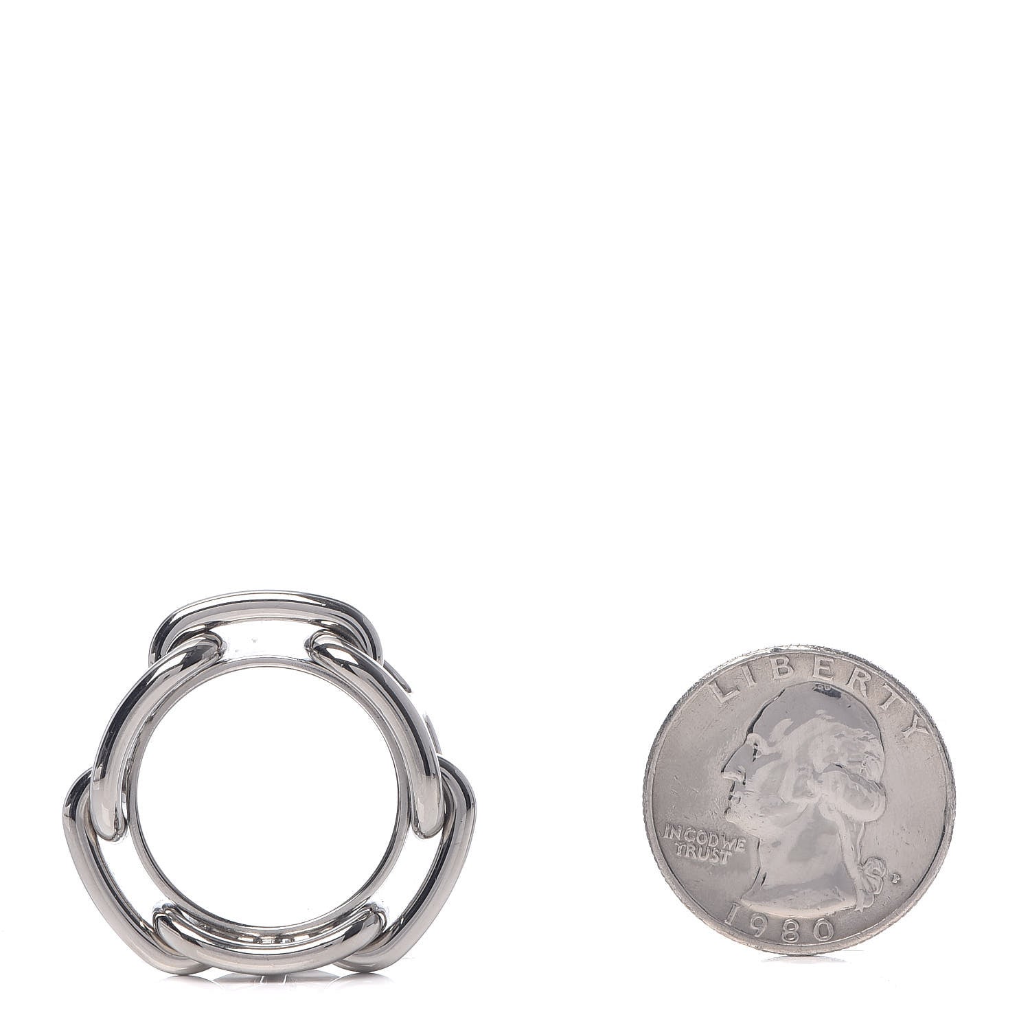 Hermes Palladium Regate Scarf Ring 2 of 4