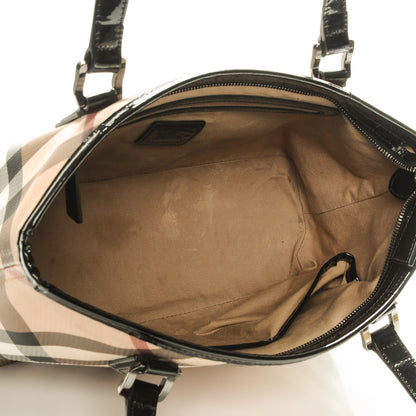 Burberry Nova Check Medium Tote Black 5 of 11