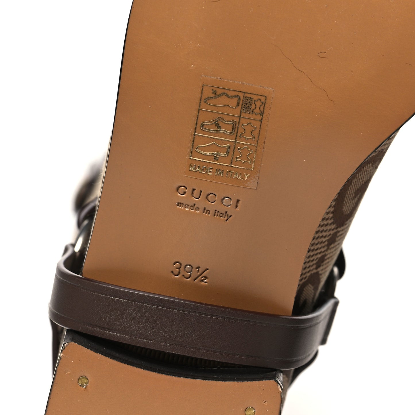 Monogram Jumbo GG Cordovan Lux Zelda Harness Riding Boots 39.5 Camel Ebony New Acero