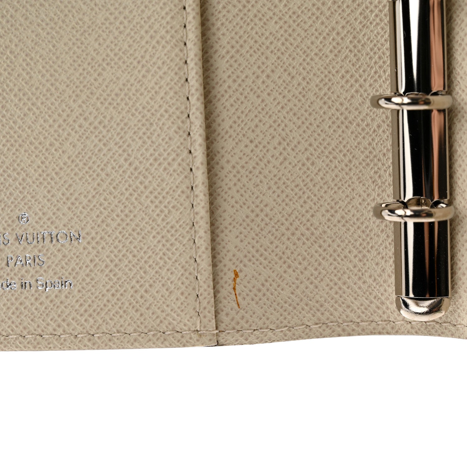 Louis Vuitton Epi Small Ring Agenda Cover Ivory 9 of 12