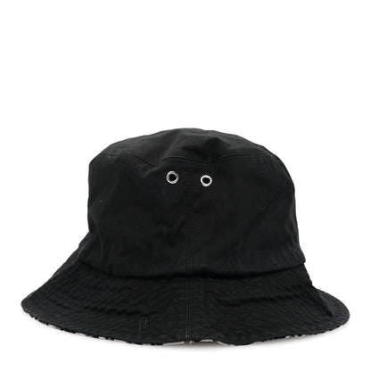 Christian Dior Polyester Cotton Oblique Teddy-D Brim Bucket Hat 58 Black 8 of 15