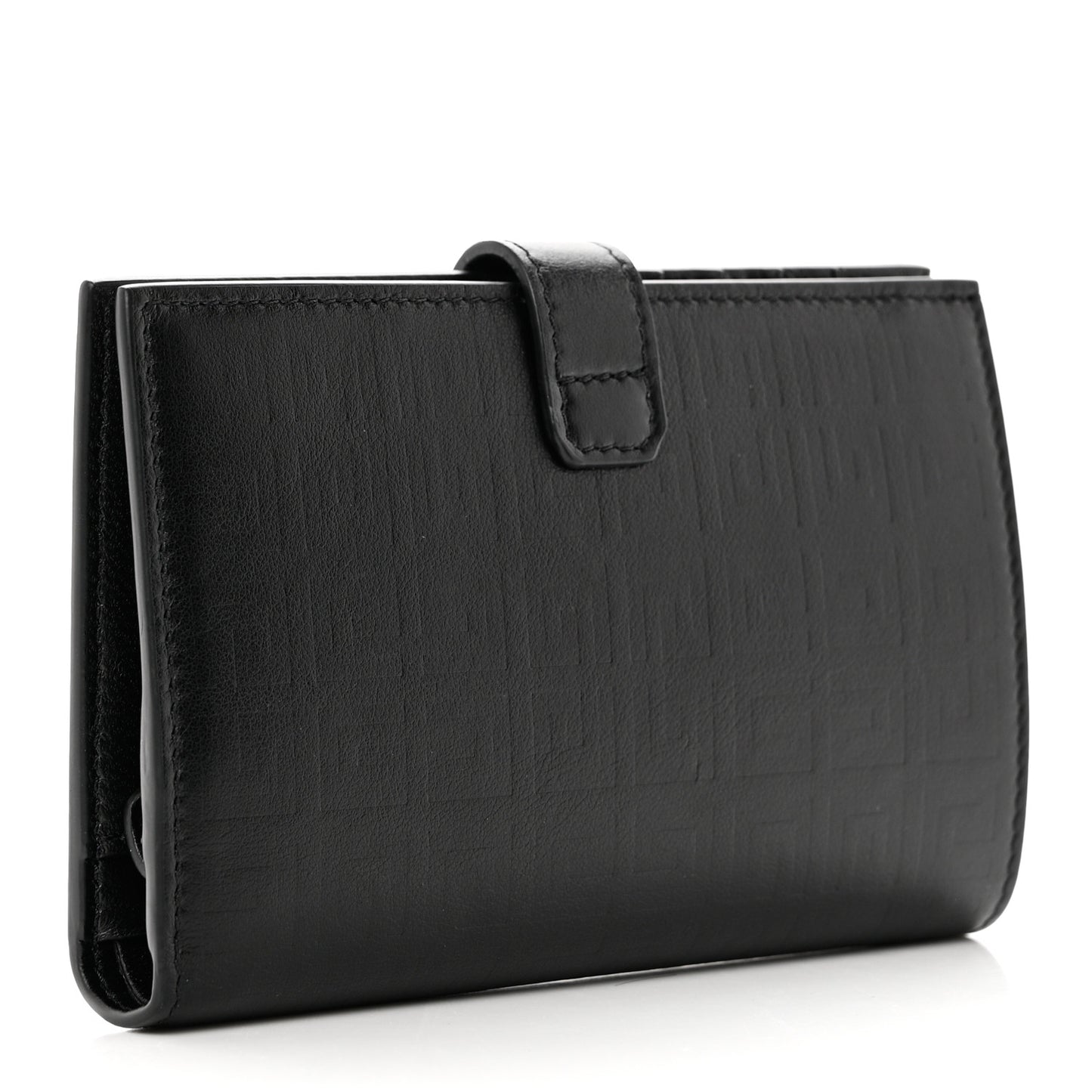 Calfskin 4G Embossed G-Essentials Bifold Wallet Black