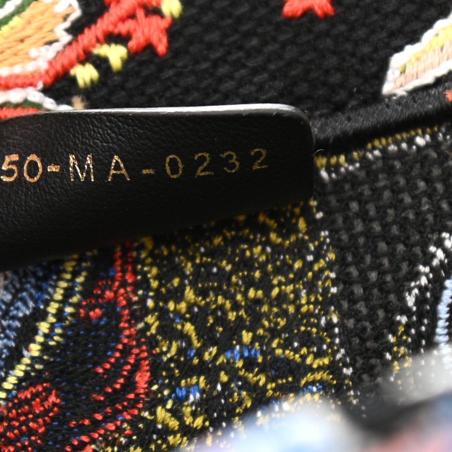 Canvas Zodiac Fantastico Embroidered Medium Book Tote Black Multicolor