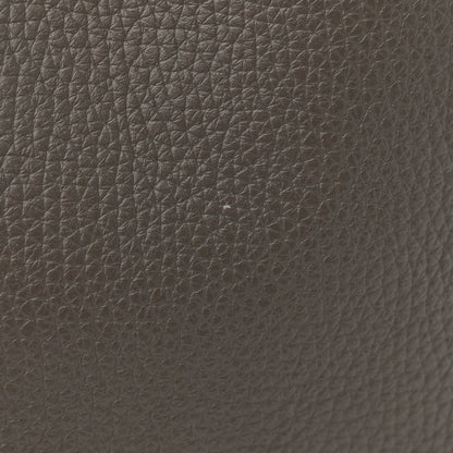 Hermes Taurillon Clemence Double Sens 45 Reversible Tote Bleu Nuit Etain 15 of 16