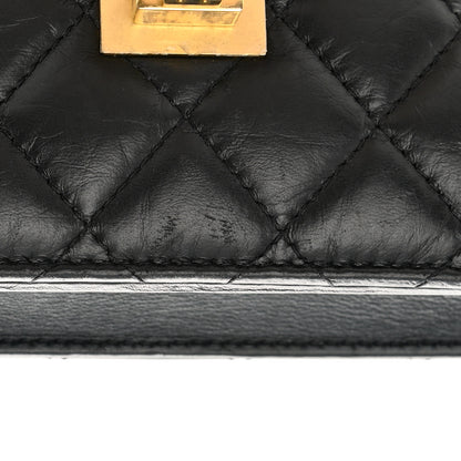 Chanel Aged Calfskin Quilted Reissue Wallet On Chain WOC Black 14 of 15