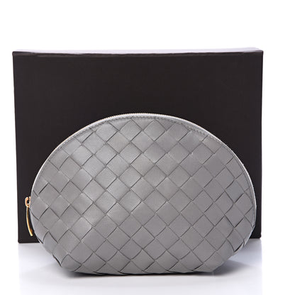 Bottega Veneta Nappa Intrecciato Cosmetic Case Concrete 10 of 10