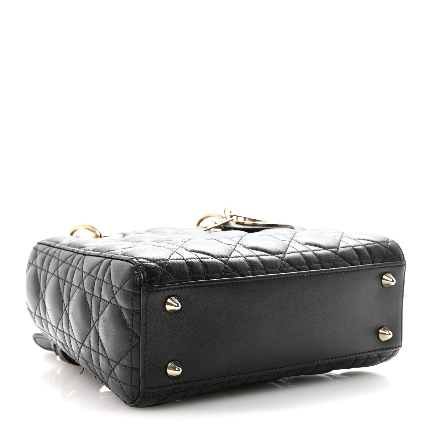 Christian Dior Lambskin Cannage Small My ABCDior Lady Dior Black 4 of 9