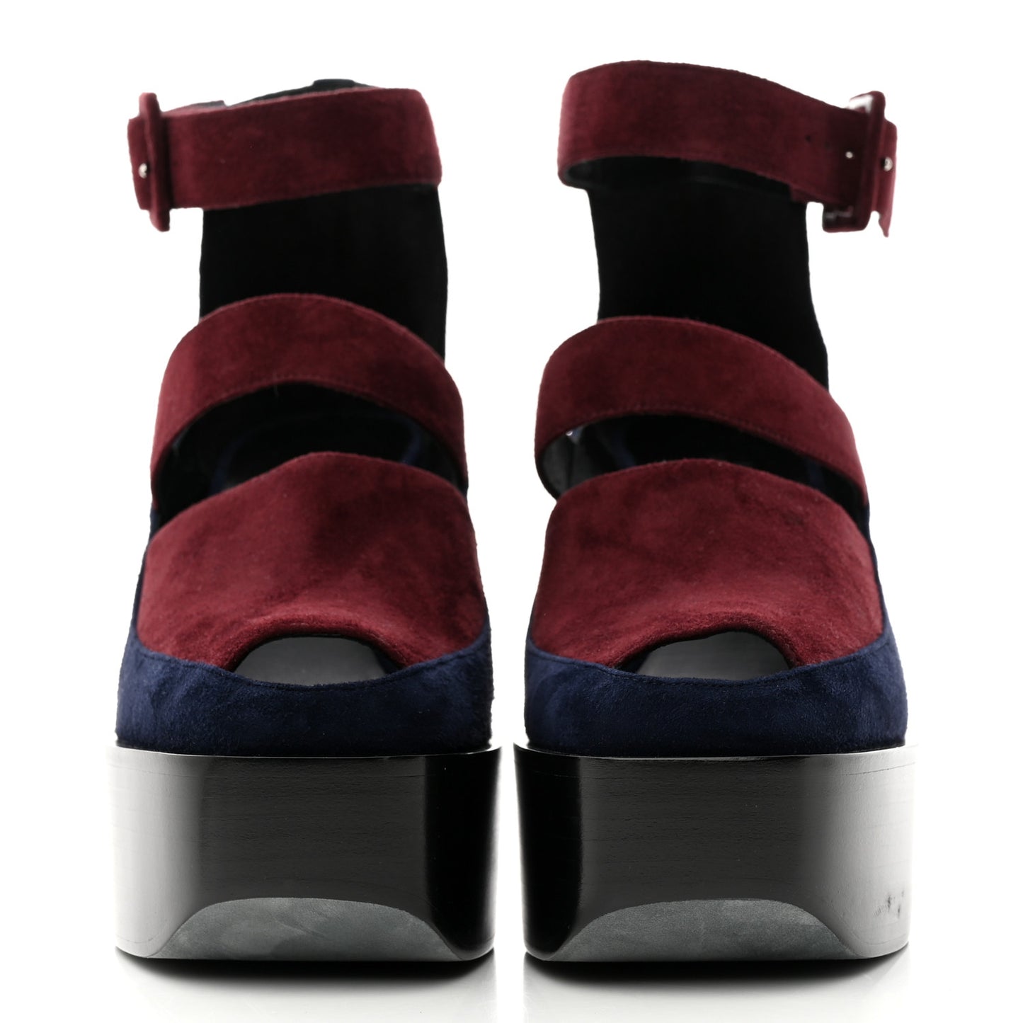Suede Goatskin Hailey 70 Sandals 39 Marron Mahogany Marine