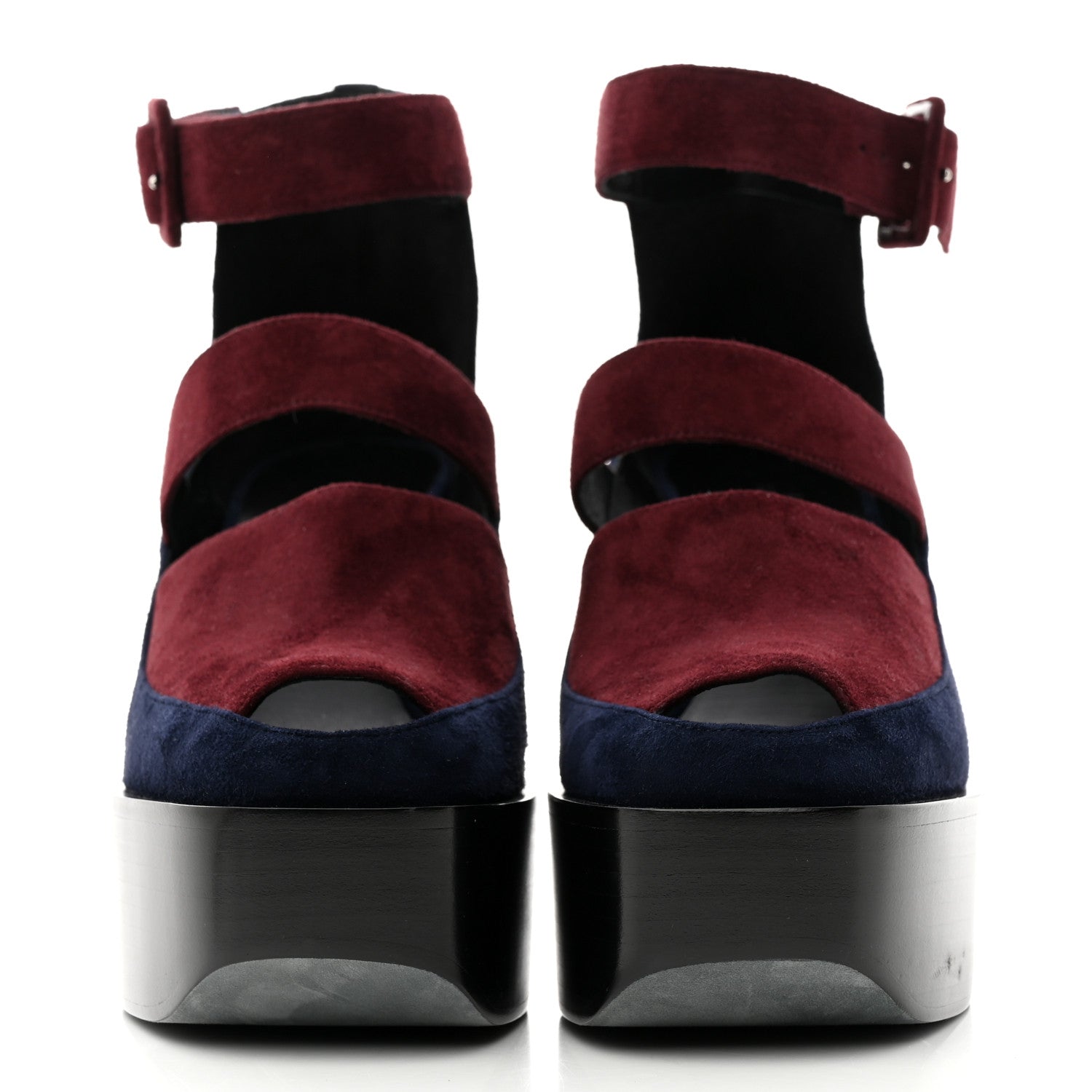 Hermes Suede Goatskin Hailey 70 Sandals 39 Marron Mahogany Marine 2 of 9