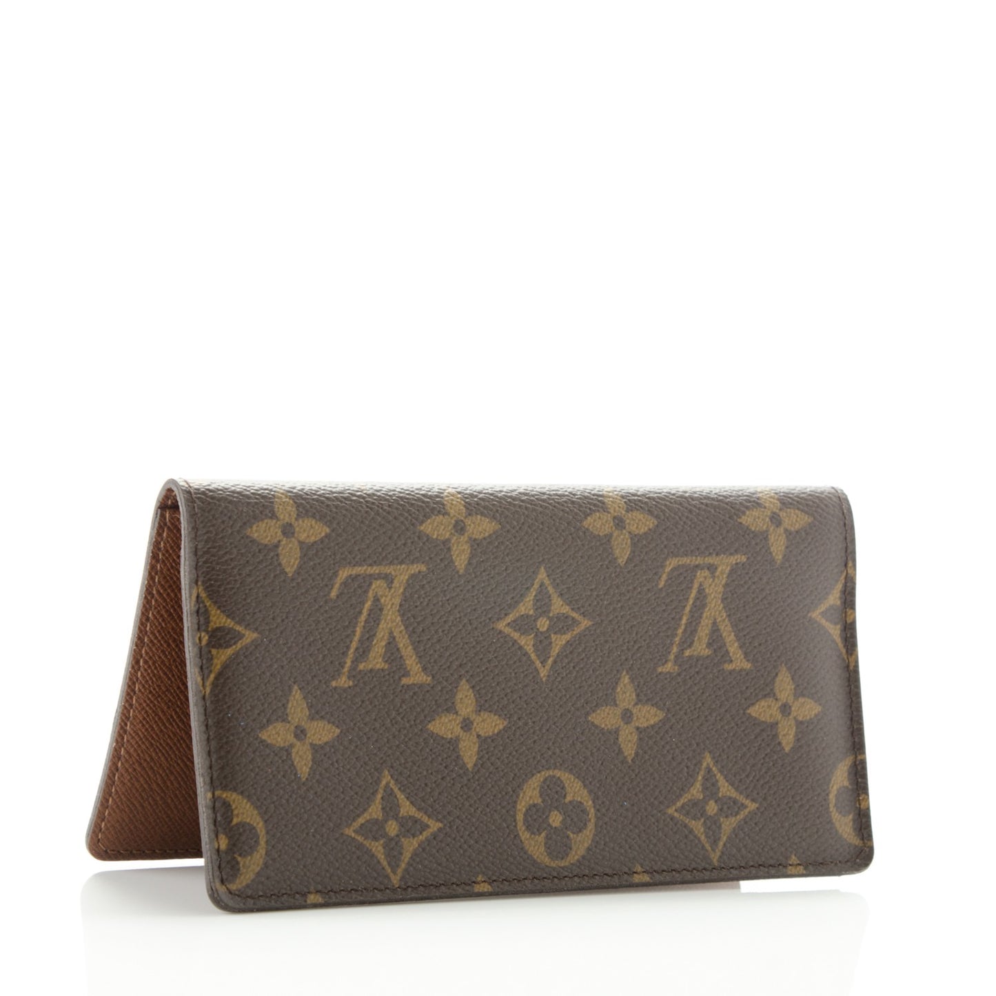 Monogram Simple Checkbook Holder Wallet Cover