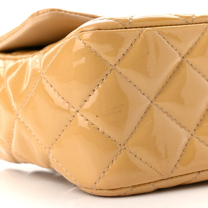 Chanel Patent Calfskin Quilted Mini Rectangular Flap Beige 8 of 10