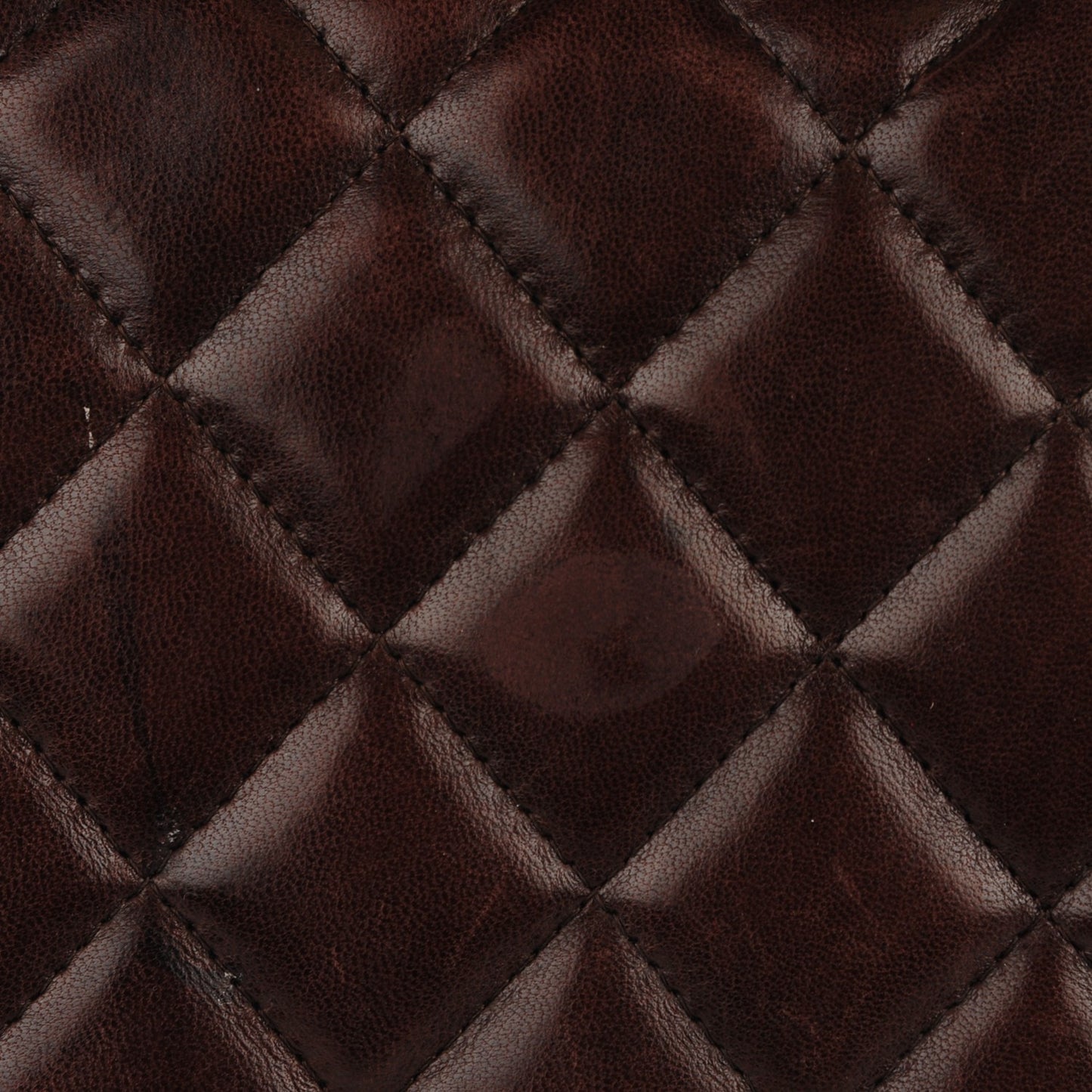 Lambskin Quilted Jumbo Kelly Flap Brown