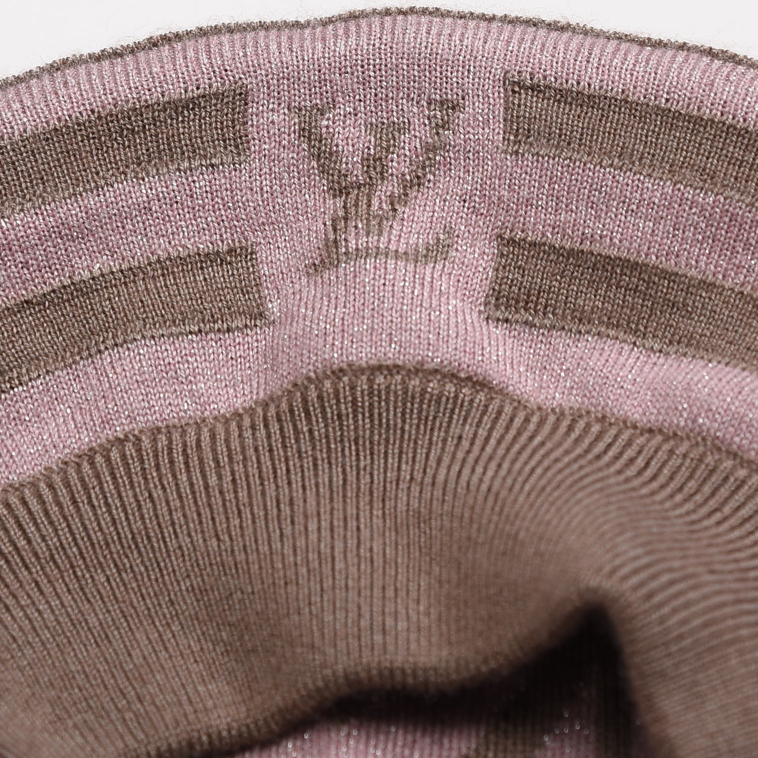 Louis Vuitton Cashmere Silk Shawl Beret Hat Set 11 of 13