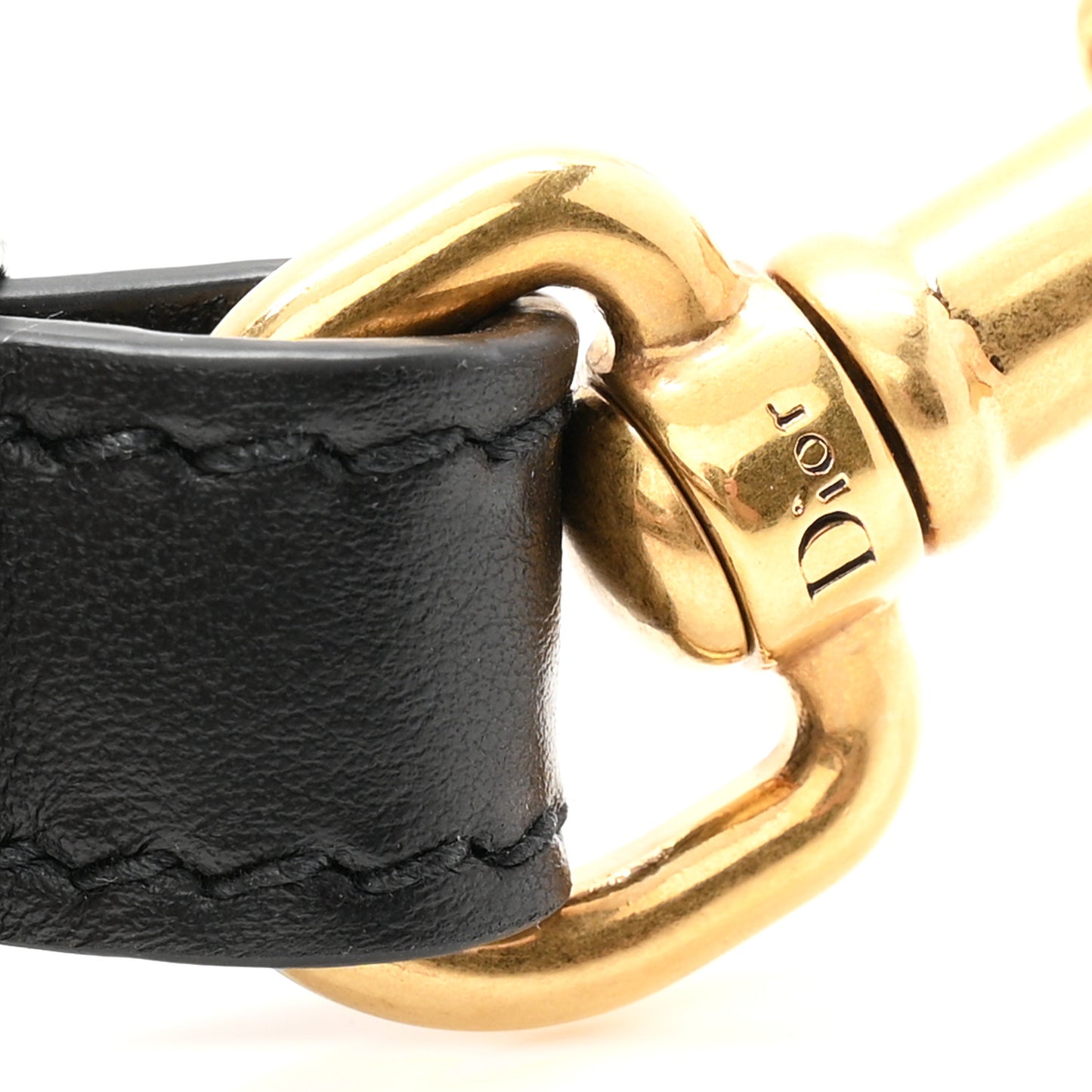 Canvas Embroidered Shoulder Strap Black
